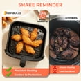 thumbnail image 2 of SHOUFTW 4QT Compact Air Fryer, 4-in-1 Crisp, Roast, Reheat & Dehydrate, Easy-Clean Dishwasher-Safe Parts, Black, 2 of 10