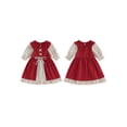 thumbnail image 2 of RUINIXCW Vintage Toddler Baby Girl Halloween Renaissance Dress Baby Ren Faire Costume Kids Girls Spring Fall Clothes Long Sleeve Princess Party Dress, 2 of 10