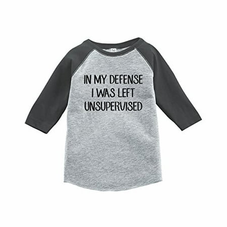 

7 ate 9 Apparel Funny Kids Unsupervised Baseball Grey