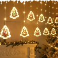 thumbnail image 4 of Cadena de luces navideñas colgantes con control remoto para patio, festival, sala de estar 3 pilas AA, 4 of 8