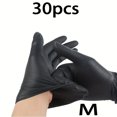 ZNGYXN 100pcs Disposable Black Nitrile Gloves Kitchen Tattoos Cleaning