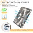 thumbnail image 5 of Pet Cooling Pad Foldable Self Cooling Mat Breathable Pet Cushion Sleep Pad for Dogs and Cats An Adorable Raccoon M, 5 of 9