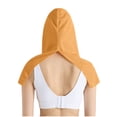 thumbnail image 3 of Haut à Capuche avec Protection Solaire pour Femmes, Manches 3/4, Col Rond, Séchage Rapide, Mode Décontractée, Vert Militaire, 3 of 6