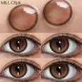 thumbnail image 1 of MILL CREEK-lentes de contacto para ojos, lentillas de Color marrón, maquillaje anual, pupila de belleza, 1 par/2 piezas, 1 of 2