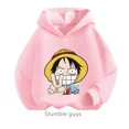 thumbnail image 3 of Ropa de anime para niños, sudadera de una pieza para niños, ropa de primavera y otoño para niñas, sudadera de dibujos animados de Luffy Zoro, traje con capucha para adolescentes, camisetas de Sonic, 3 of 5