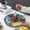Green, variant on OCCOA Circle Fruit Tray Separable Snacks Bowl Nut Food Candy Picnic Salad Storage Containers Plastic Platter Divided Serving Tray Portable ,Green