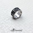 thumbnail image 2 of ‎555Jewelry Classic Stainless Steel Rings for Men, Vintage Nautical Anchor Ring for Men, Retro Pirate ‎Sailor Bands, Navy Rings for Men, Silver, Size 9, 2 of 7