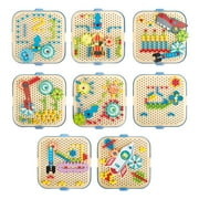 Hape: Cogworks Experimental Playset - Stem Engineering Toy, Changing Robot Boards, Moving Parts-Pins-Gears, Physics & Scientific Learning, Child Age 3+