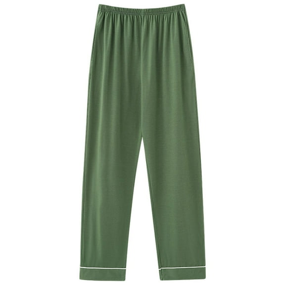 Maean Mens Big and Tall Pajamas Pants Elastic Waist Loose Comfy Sleepwear Lounge Pant with Pockets
