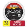 Folgers Black Silk Dark Roast Coffee, 72 K Cups For Keurig Makers