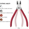 thumbnail image 2 of -P6 Wire Flush Cutters, 6-inch Ultra Sharp & Powerful Side Cutter Clippers with Longer Flush Cutting Edge, Ideal Wire Snips for Crafting, Floral, Electrical & Any Clean Cut Needs, 2 of 5