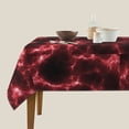 thumbnail image 3 of Wukai Red Line Waterproof Tablecloth for Kitchen Dining, Fits Square Tables for 2-4 Seats -54"x54", 3 of 7