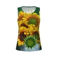 thumbnail image 4 of Easygdp Sunflowers in Bucket Women's Workout Tank Top, Running Top, Hiking Shirt, Quick-Dry for Running, Yoga, Hiking - Large, 4 of 9