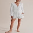 thumbnail image 3 of Ensemble de Pyjama à Manches Longues et Shorts pour Femmes, 3 of 9