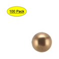 thumbnail image 1 of Uxcell 100 Paquete de Bolas de Rodamiento de Latón Sólido de Precisión de 2mm, 1 of 5