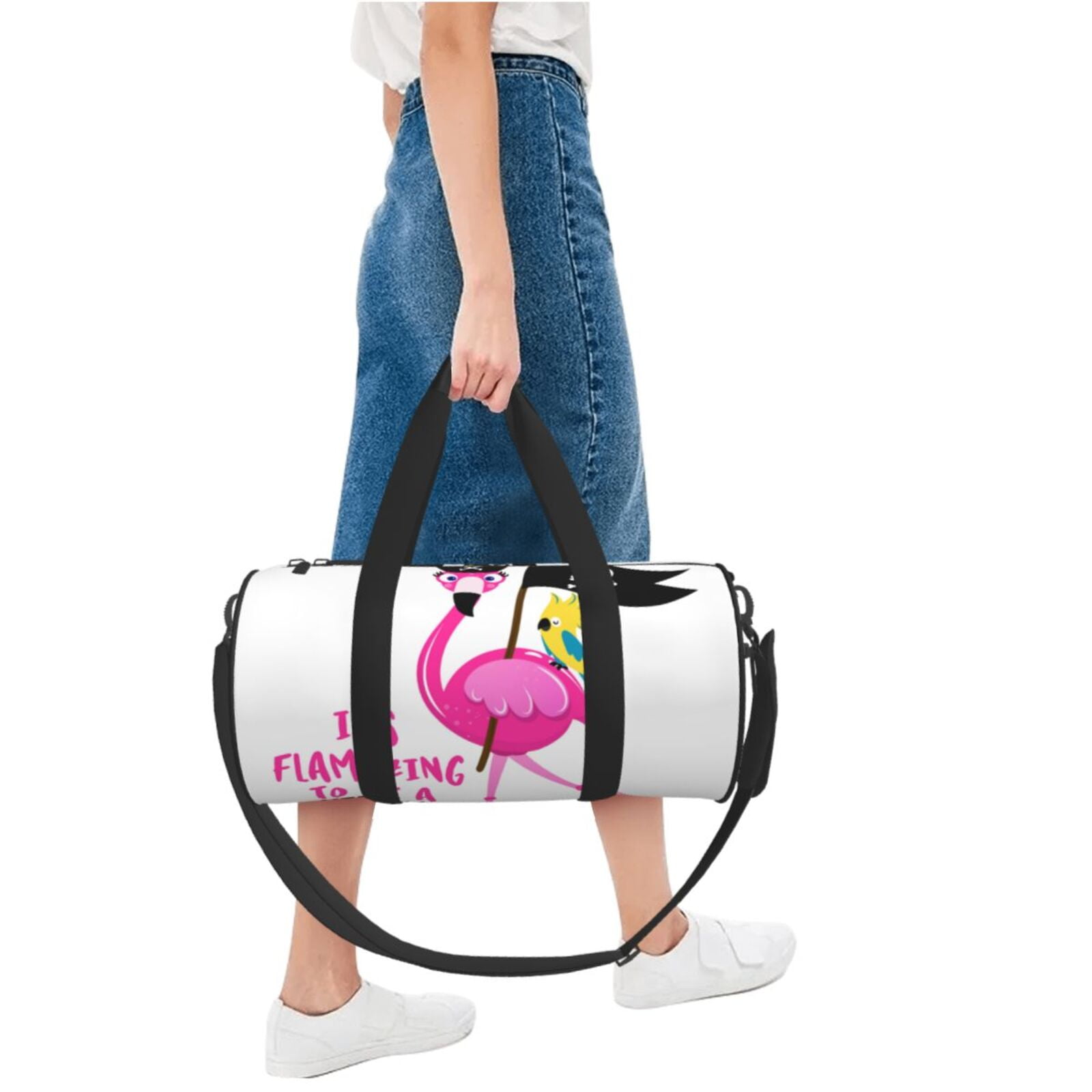 Vsdgher It'S Flamazing To Be A Pirate 45L Foldable Duffel Bag, Sports Gym Bag,Overnight Bag, Portable Weekender Bag for Airplanes