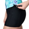 thumbnail image 4 of Free Country Women's Side Shirred V-Neck Tankini Top Floral Zephyr Spearmint L, 4 of 5