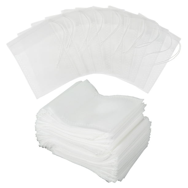 Harupink 100Pcs Tea Filter Bag NonWoven Fabric Tea Infuser Bag