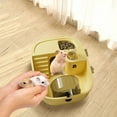 thumbnail image 2 of Portable Hamster Cage Home, Clear Openable Top Enclosure, Compact Pet Mouse Habitat, Transparent Acrylic Material, Indoor Living Room Bedroom Dorm BSupports Small Animal, 2 of 6