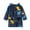 Blue, variant on YDOJG Toddler Boys Girls Pajamas Kids Baby Cartoon Bathrobes Hooded Warm Flannel Night Robe Sleepwear Pajamas For 2-3 Years
