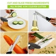 thumbnail image 3 of Clever Cutter 6 in 1 Kitchen Scissors Knife Food Cutter Chopper w/ Cutting Board, 3 of 5