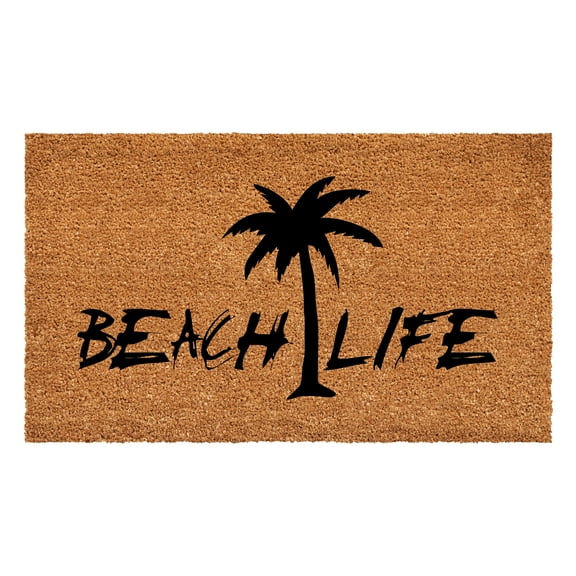Calloway Mills 108522436 Beach Life Palm Tree Doormat, 24 x 36 in.