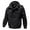Black, variant on Zylanna Men's Warm Jackets, Fall Winter Hooded Windbeeaker Outdoor Casual Coats for Men Black Size 3XL