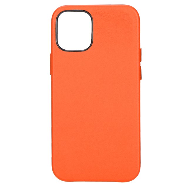 Funda para teléfono ultrafina a prueba de golpes de 5,4 pulgadas para iPhone 12 Mini con forro de microfibra suave antiarañazos, color naranja
