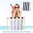 thumbnail image 2 of 44x17inch Beach Sling Chair Replacement Canvas 1mm Thick Black and White Stripes Outdoor Furniture Folding Sling Lounge Chair Fabric Patio Sling Chairs Cloth for Sunbathing Garden Courtyard DIY, 2 of 6