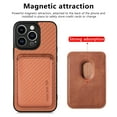 thumbnail image 2 of Decase Magnetic Wallet Case For Apple iPhone 15,Compatible 2 in 1 with Back Card Holder Detachable flip Classic PU Leather Rugged Slim Cover for Women Men,For iPhone 15 - Brown, 2 of 5