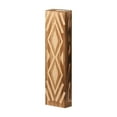 thumbnail image 2 of Home Decor Boho Style Wooden Wall Vases Natural Wall Art Flower Pots Practical 11.8" X 2.8" X 1.6", 2 of 3