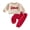 Red, variant on Jxzom Toddler Baby Boy Girl Valentines Day Outfit Heart Embroidery Long Sleeve Letter Print Crewneck Sweatshirt Tops Long Pants 2Pcs Spring Clothes Set