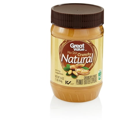 GREAT VALUE, NATURAL PEANUT BUTTER SPREAD