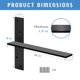thumbnail image 2 of Soporte flotante Hardow Heavy Duty para estantes, 10 x 6,35 cm, paquete de 4, 2 of 8