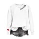 thumbnail image 5 of Camiseta con Capucha Suelta de Moda Impresa de Manga Larga para las Mujeres, Camisetas de Manga Larga para las Mujeres Cuello Redondo Casual, 5 of 6