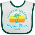 thumbnail image 3 of Inktastic Summer Enjoy the Sunshine Virginia Beach Virginia in Blue Boys or Girls Baby Bib, 3 of 4