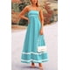 thumbnail image 5 of Vestido PRETTYGARDEN 2025 Maxi sin mangas Aqua Verde Talle M, 5 of 8