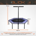 thumbnail image 5 of Trampolin Fitness Ejercicio Brincolin Con Barra Agarradera Jumping Aeróbicos 94x101 Cm Color Azul Blick, 5 of 5