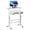 White, variant on Mobile Laptop Desk for Bed & Sofa, Adjustable Side Table - 31.5" Computer Stand - White Finish - Home Office Rolling Desk