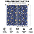 thumbnail image 2 of Blackout Kids Curtains,Blue Gold Sun Moon Star Zodiac Pattern Childrens Insulated Curtains Set Of 2,Bedroom Essentials,Toddler Room Decor 42"x84", 2 of 5