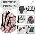 thumbnail image 6 of Yspwyqan Kids Girls Axolotl Backpack, 600D Polyester Cherry Blossom Multi-Pocket Bookbag, Adjustable Straps for Elementary Middle Hiking, Back to School Supplies, 6 of 7