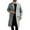 Z07 Light Gray, variant on Mens Trench Coat Slim Fit Notched Collar Jacket Fall Winter Wool Trench Coat Men Warm Soft Overcoat Windbreaker Casual Jacket, Z01 Grey, Size XS