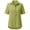 Light Green, variant on Women's Cotton Linen Top Cut Shoulder High Low Hem Long Sleeve Loose Fit
