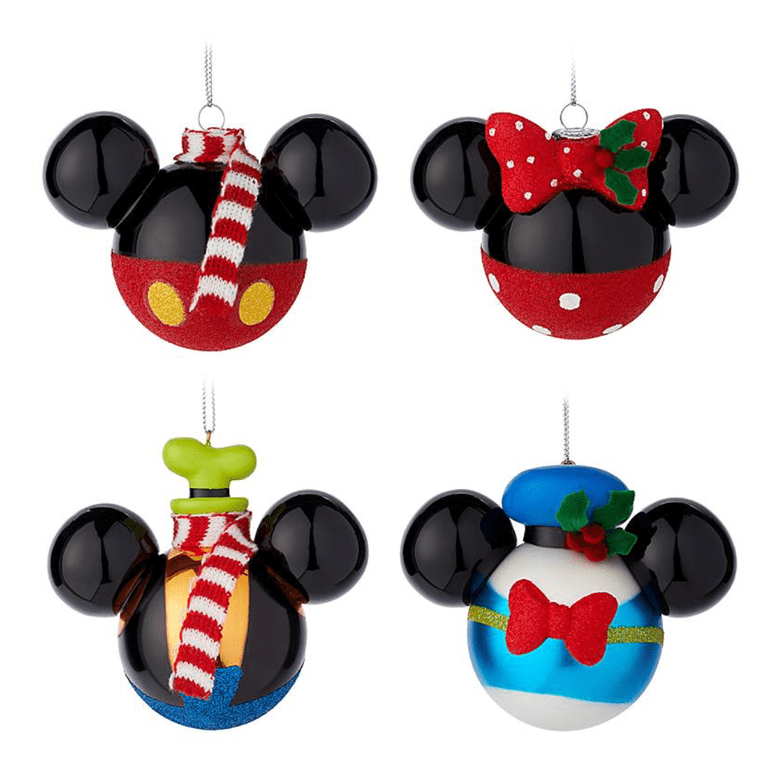 Disney Parks Mickey and Friends Scarf Glitter Holiday Christmas