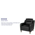 thumbnail image 4 of Flash Furniture Upholstered Bustle Back Arm Chair in Black LeatherSoft, 4 of 12