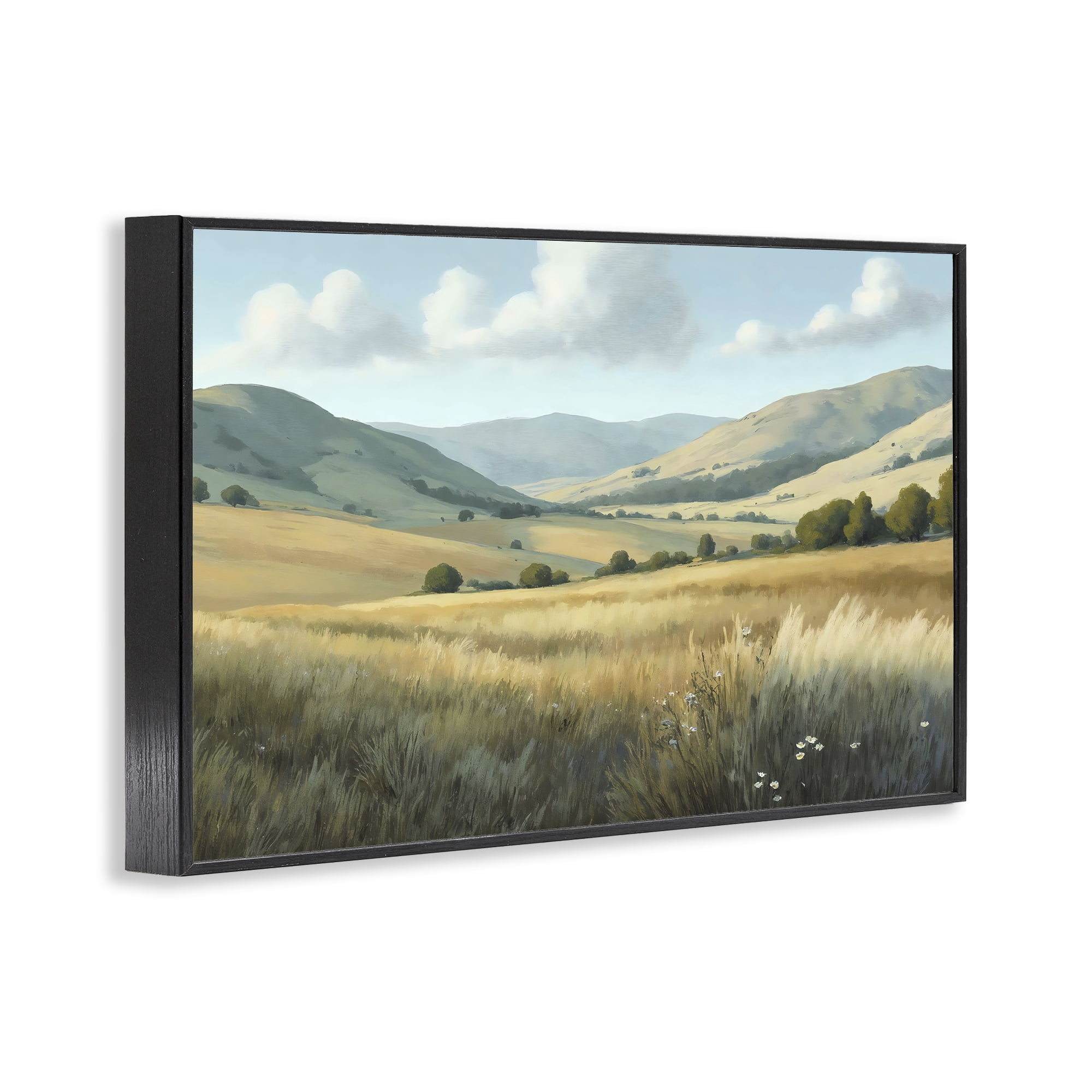 Stupell Industries Rolling Hills at Golden Hour Black Framed Giclee Art, design by Creative Studio