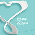 thumbnail image 7 of Clothes Hangers Plastic 16 Pack for Adults - Plastic Hangers, The Perfect Coat Hanger and Space Saving Clothes Hangers for Closet, Percheros Ganchos para Colgar Ropa Hangars - White Hangers, 7 of 7