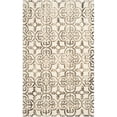 thumbnail image 1 of Safavieh Dip Dye Collection DDY711F Handmade Moroccan Geometric Watercolor Ivory and Brown Wool Area Rug (9' x 12'), 1 of 5