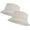 2 Pack Beige, variant on Unisex 2 Pack Cotton Bucket Hat Packable Sun Hat for Men Women