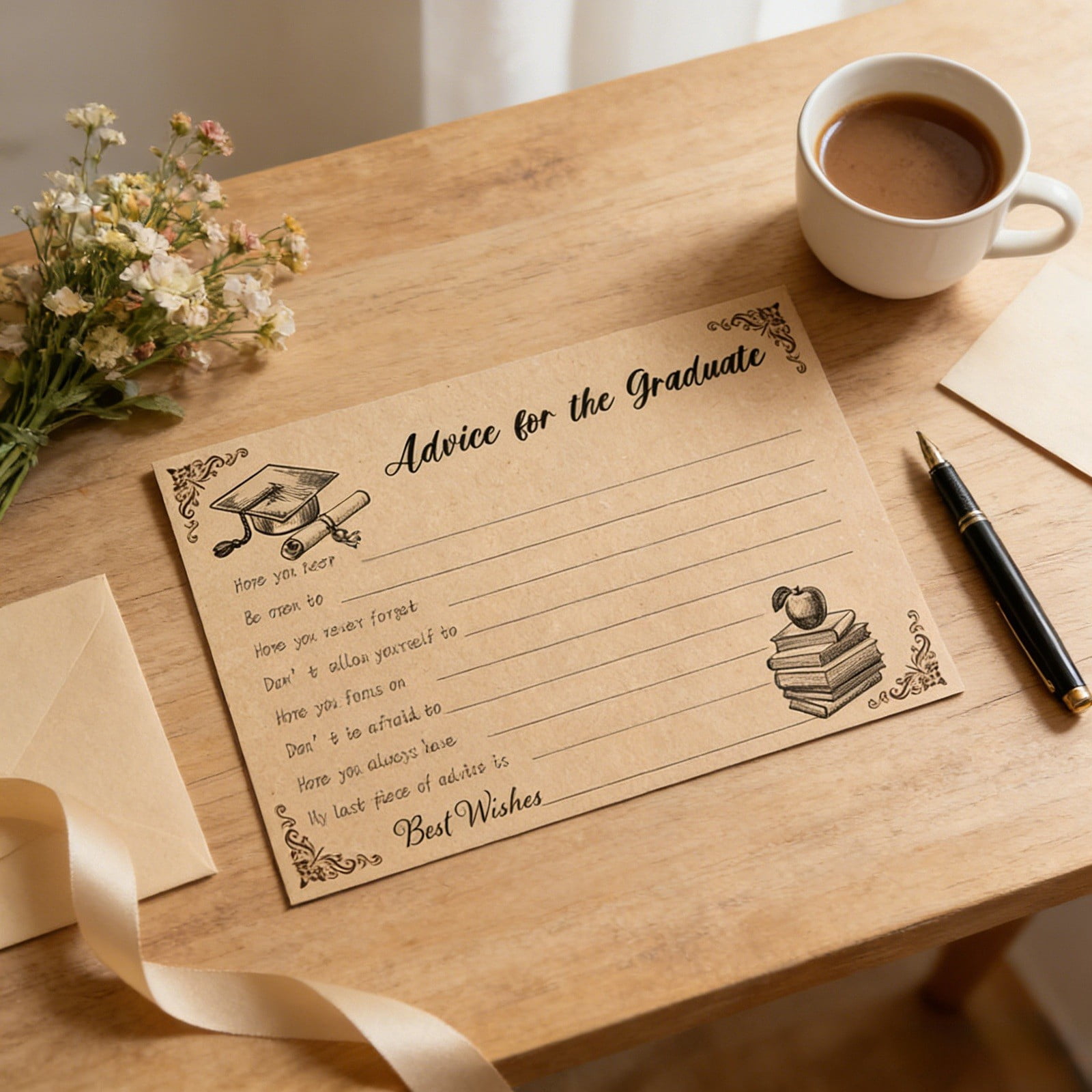 30PCS 2026 Graduation Advice Cards, Personalized Graduation Party Favors For Graduate, Graduation Party Supplies & Decorations For 2026 Graduation Celebration（A）
